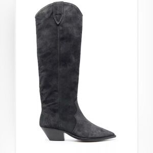 Isabel Marant Denvee Boots Suede Black Size 40